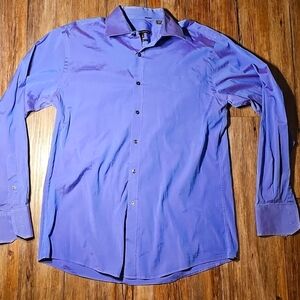 Mens BCBGMAXAZRIA Modern Fit Color Shift Dress Shirt Medium